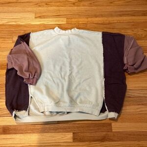 NWOT RARE Free People Colorblock Sweatshirt